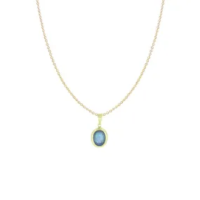 14 Karat Yellow Gold Doublet Opal