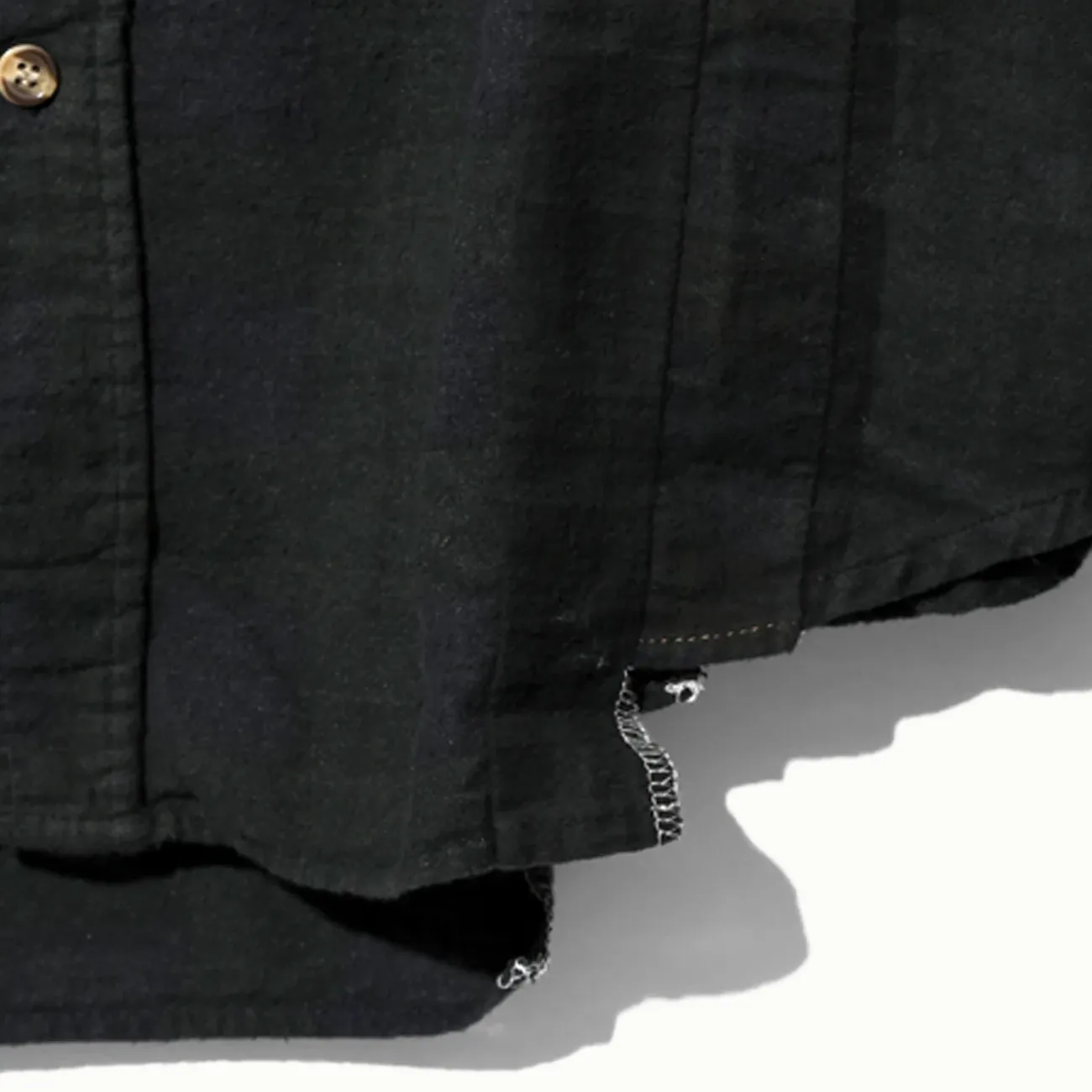 7 Cuts Over Dye Shirt - Black