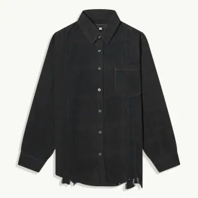 7 Cuts Over Dye Shirt - Black