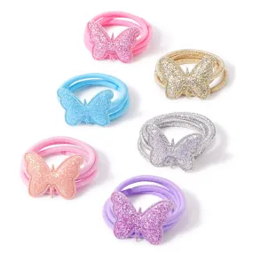 Accessorize London Girl's Multi Butterfly Hair Band Set of 6