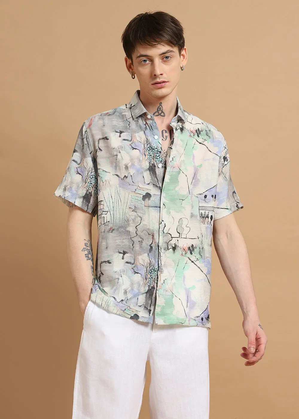 Alpine Aura Printed Shirt