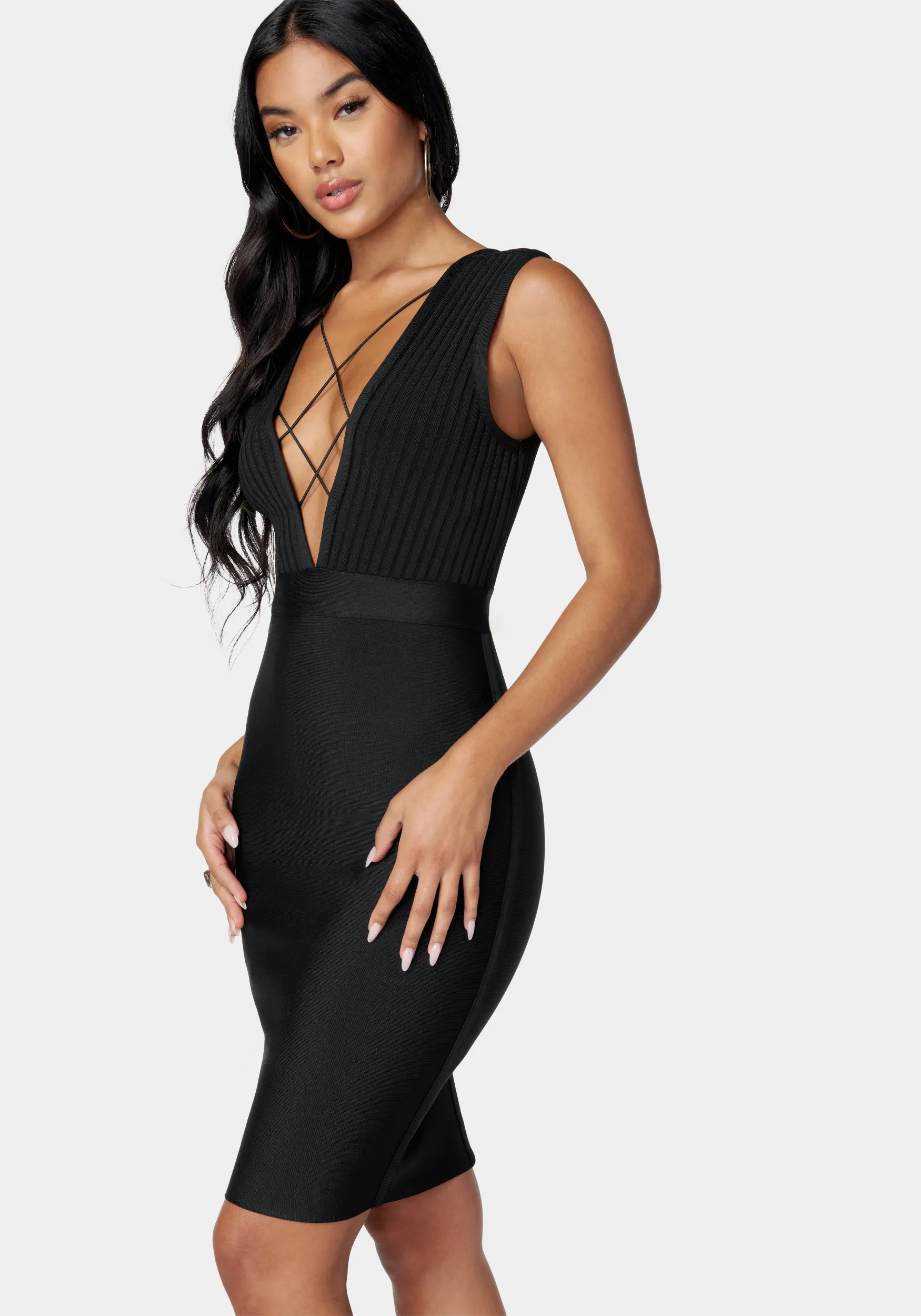 Bandage Strappy Midi Dress