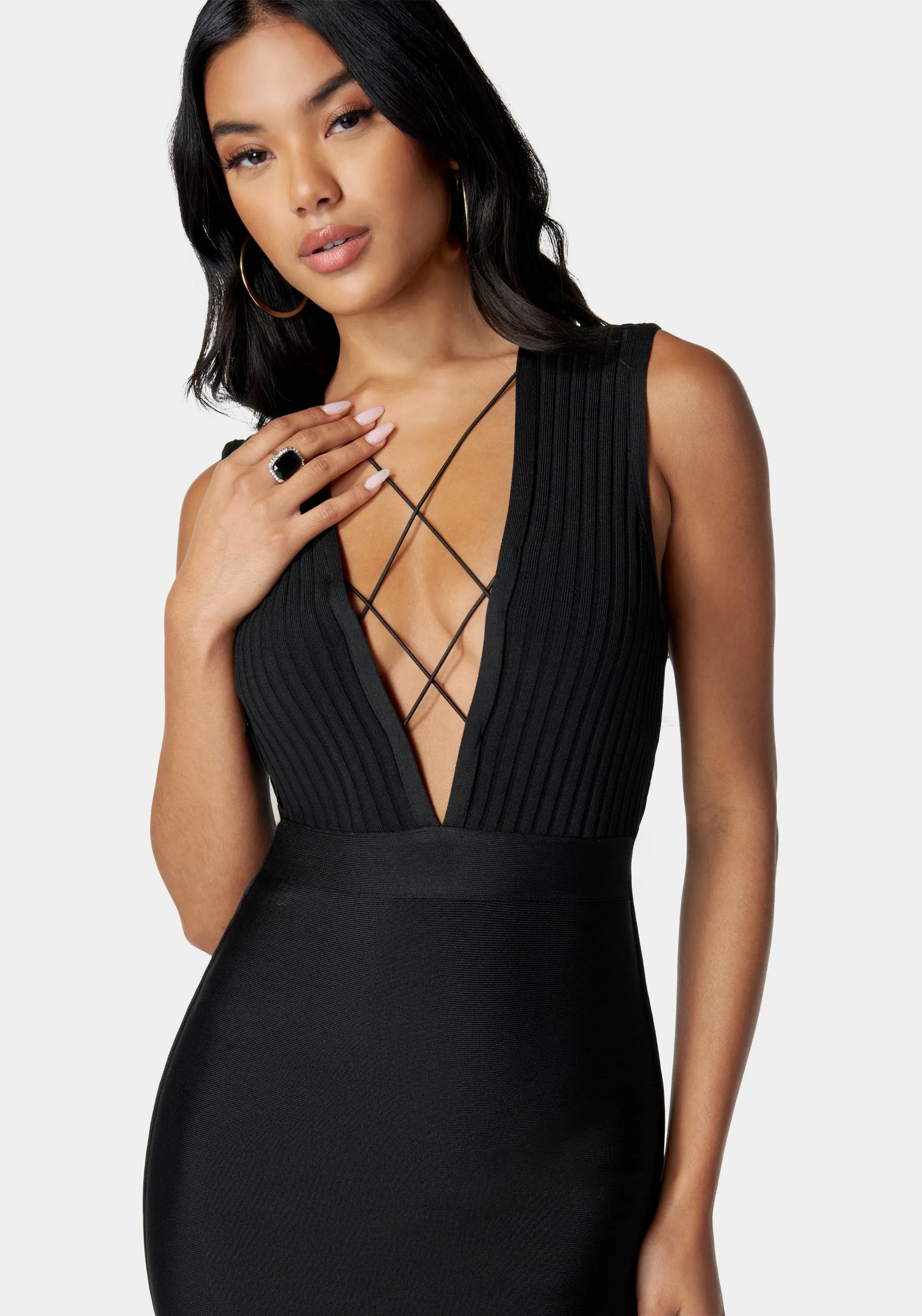 Bandage Strappy Midi Dress