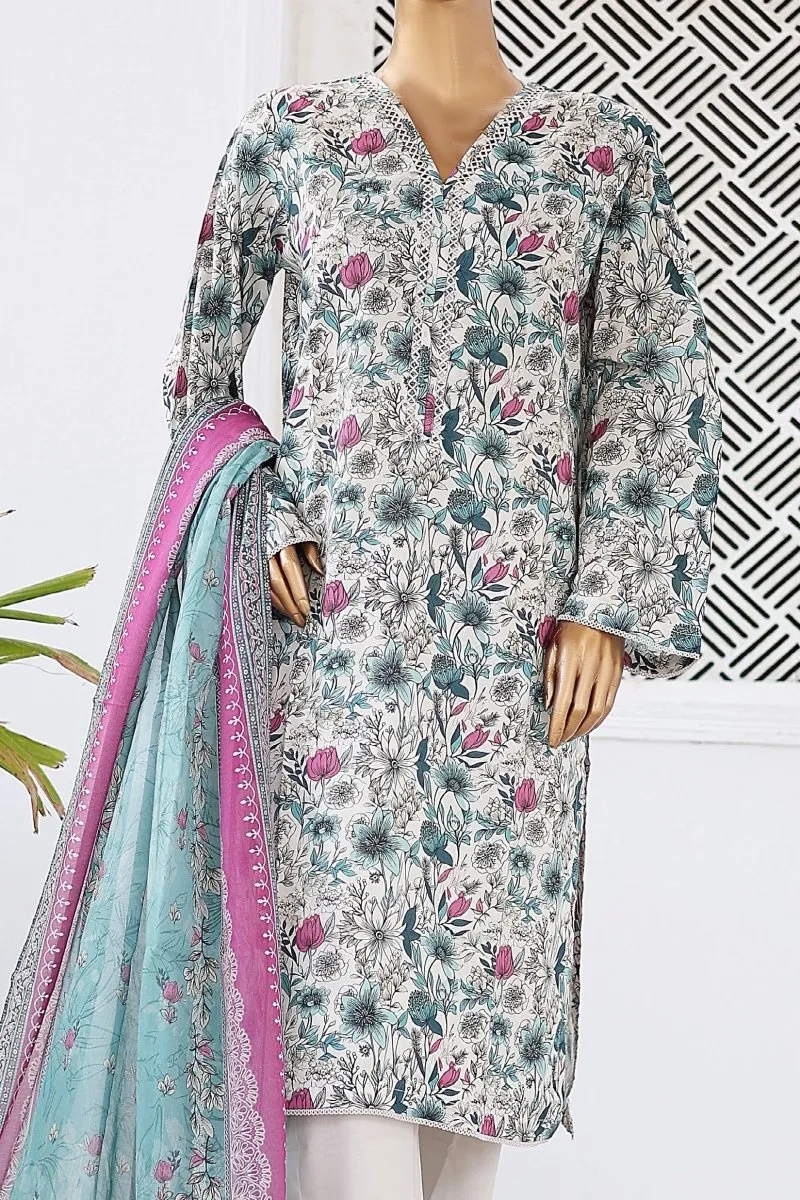 Bin Saeed Lawn 3 Piece Suit BIN176