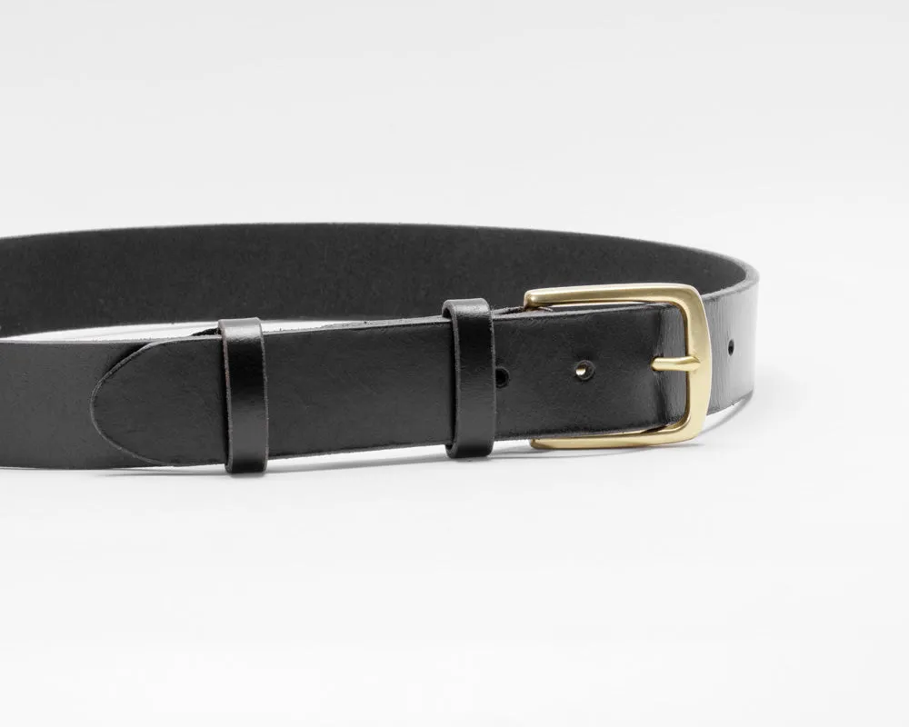 Black Noir Leather Belt