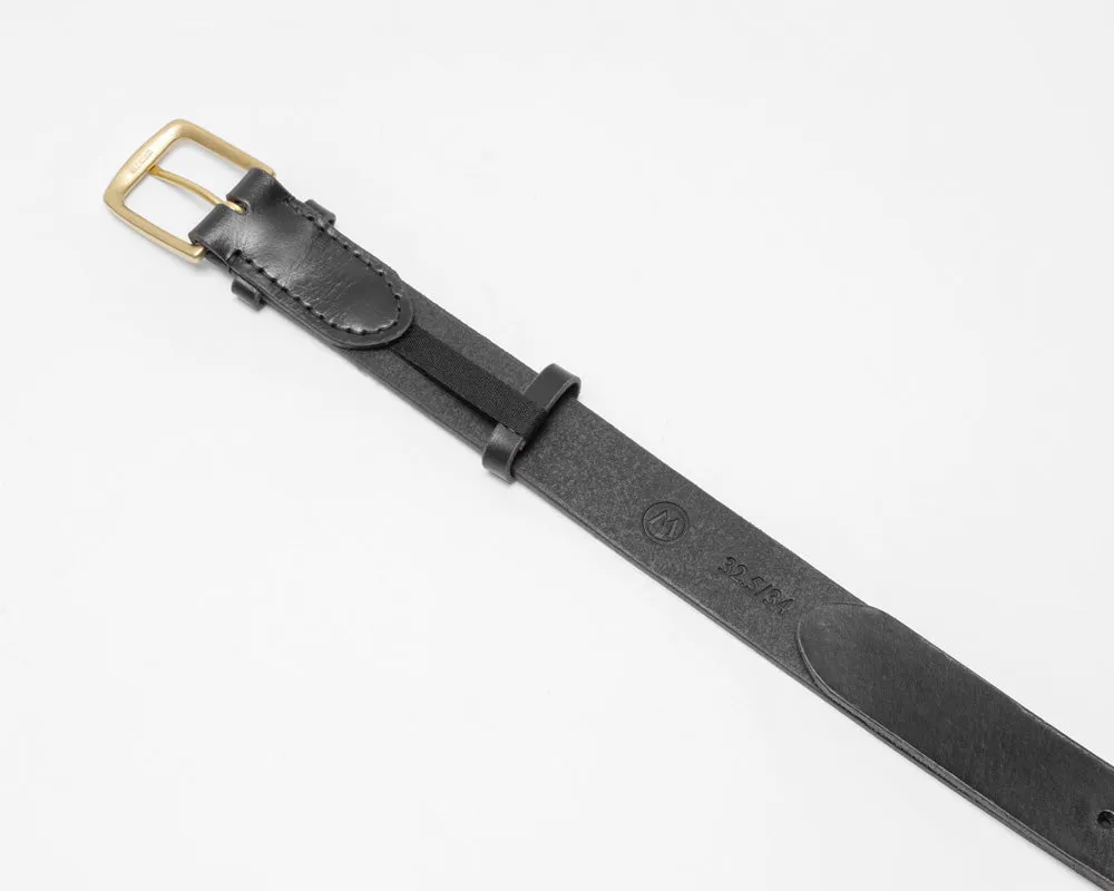 Black Noir Leather Belt