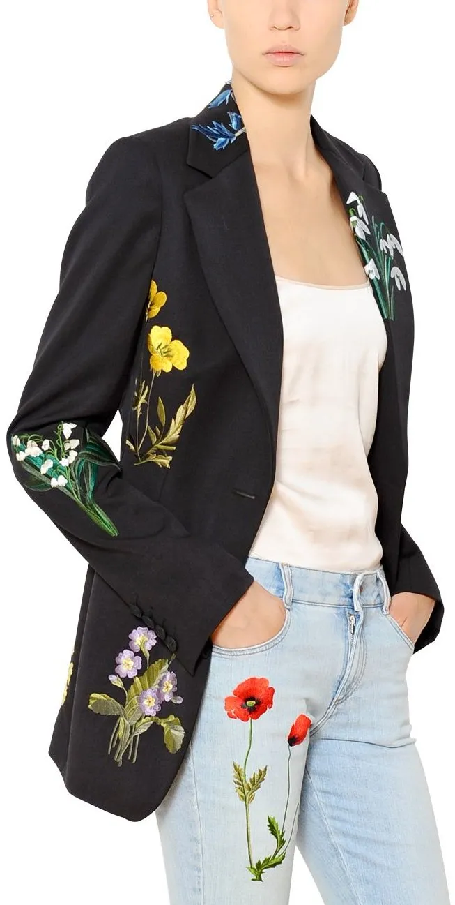 'Charlene' Embroidered Jacket