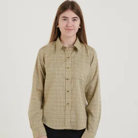 Country Classics Womens Check Long Sleeve Shirts - Cartmel Beige