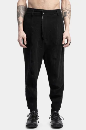 Curved cotton dress pants