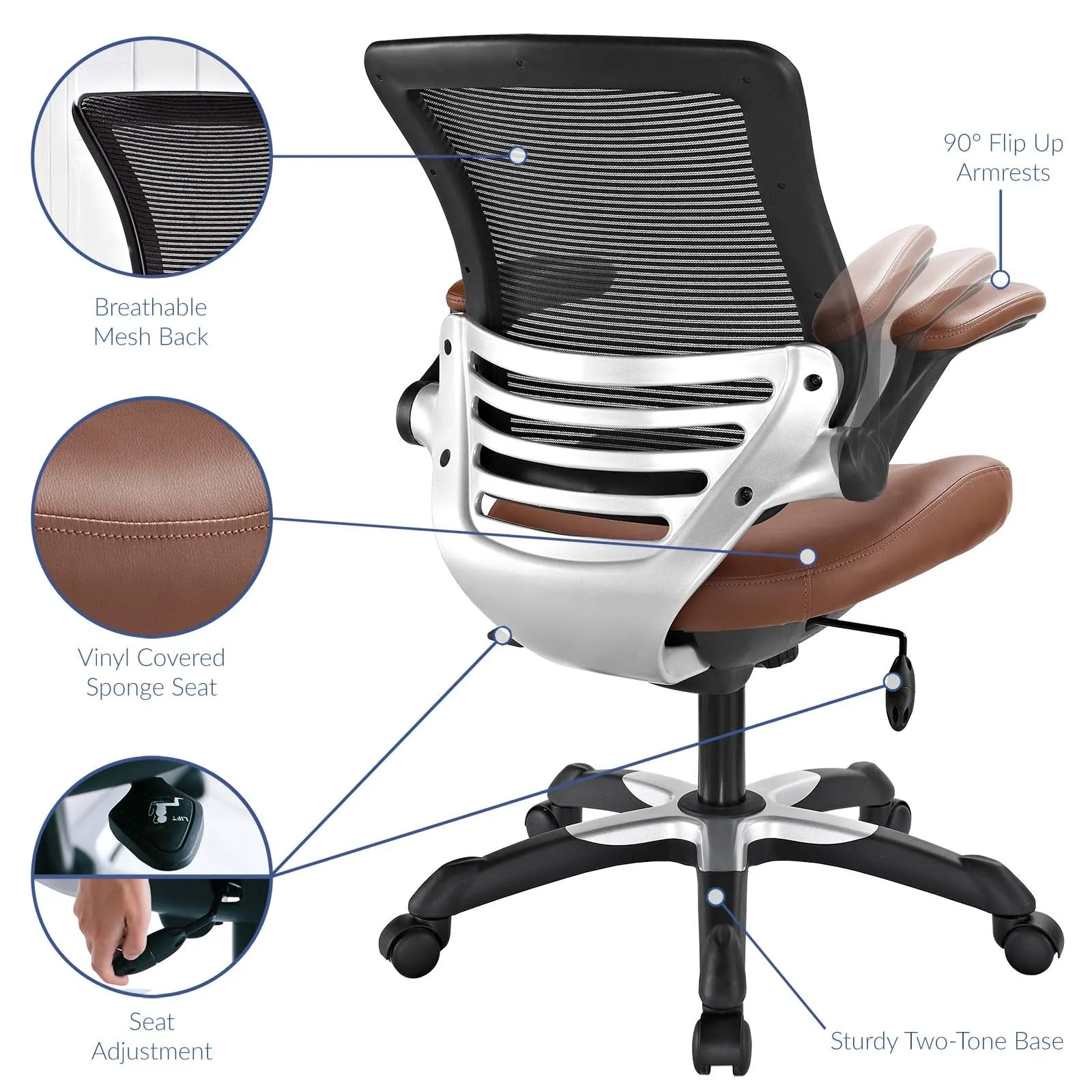 Edge Vinyl Office Chair