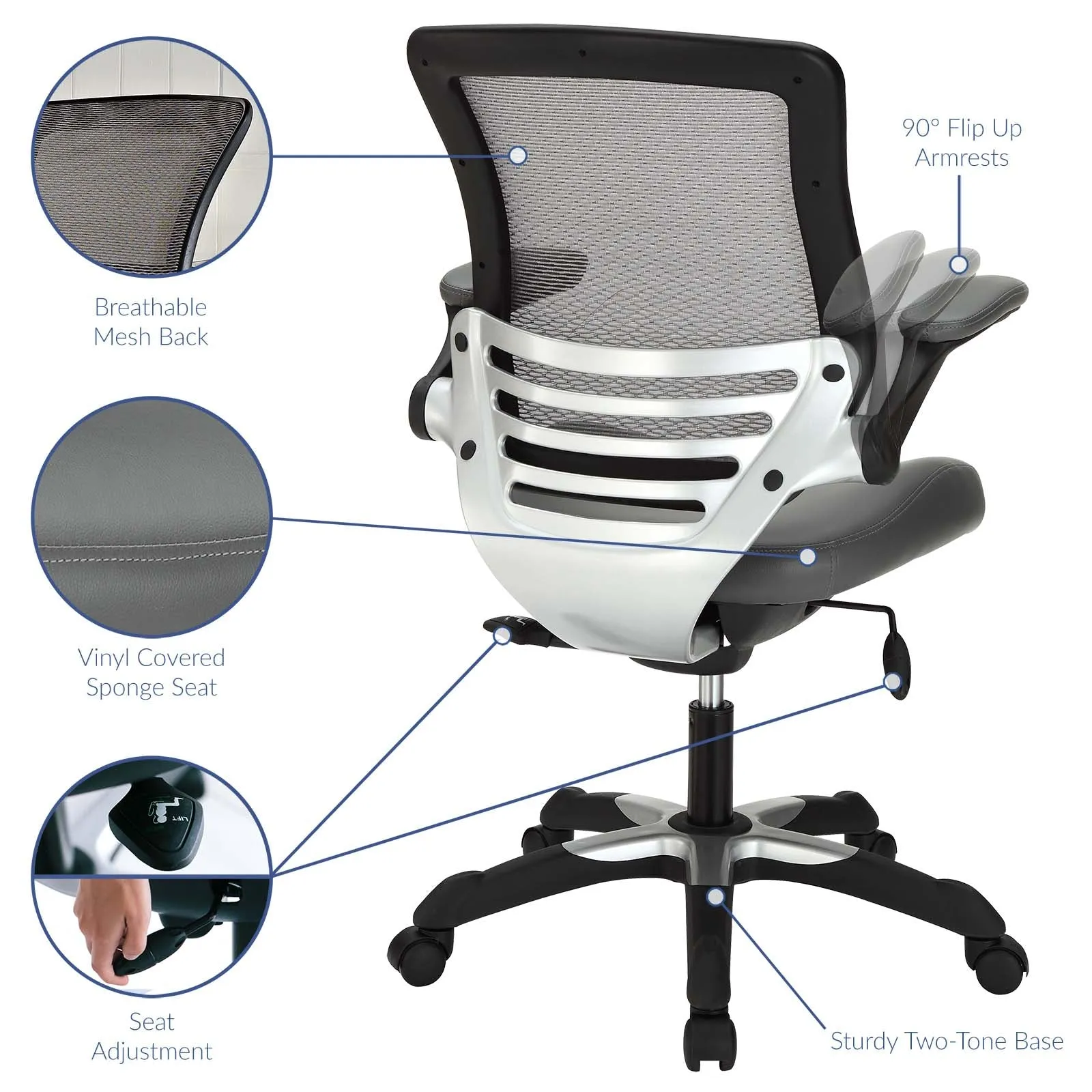 Edge Vinyl Office Chair