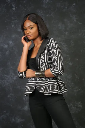 EDINA African Print Women's Blazer