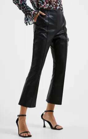 French Connection Claudia PU Stretch Trousers-Blackout-74VAG