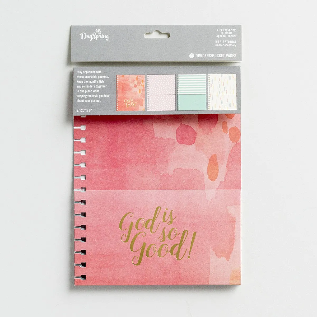 God Is So Good - Agenda Planner Pocket Inserts, Set of 4