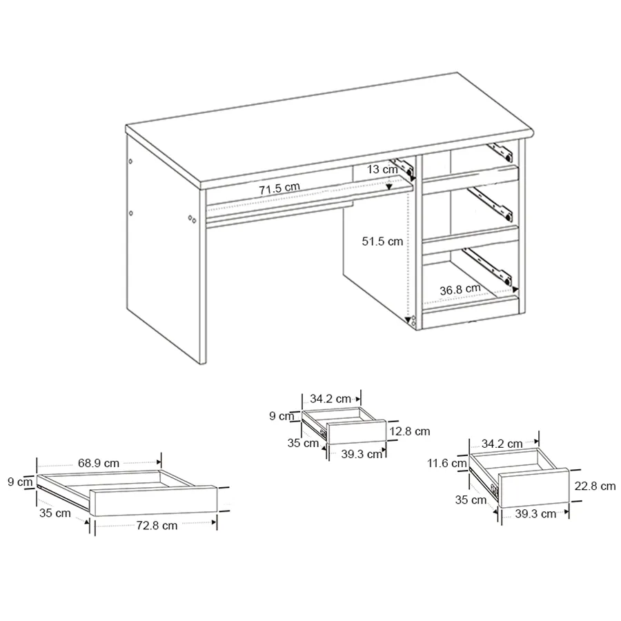 Gray Office Desk