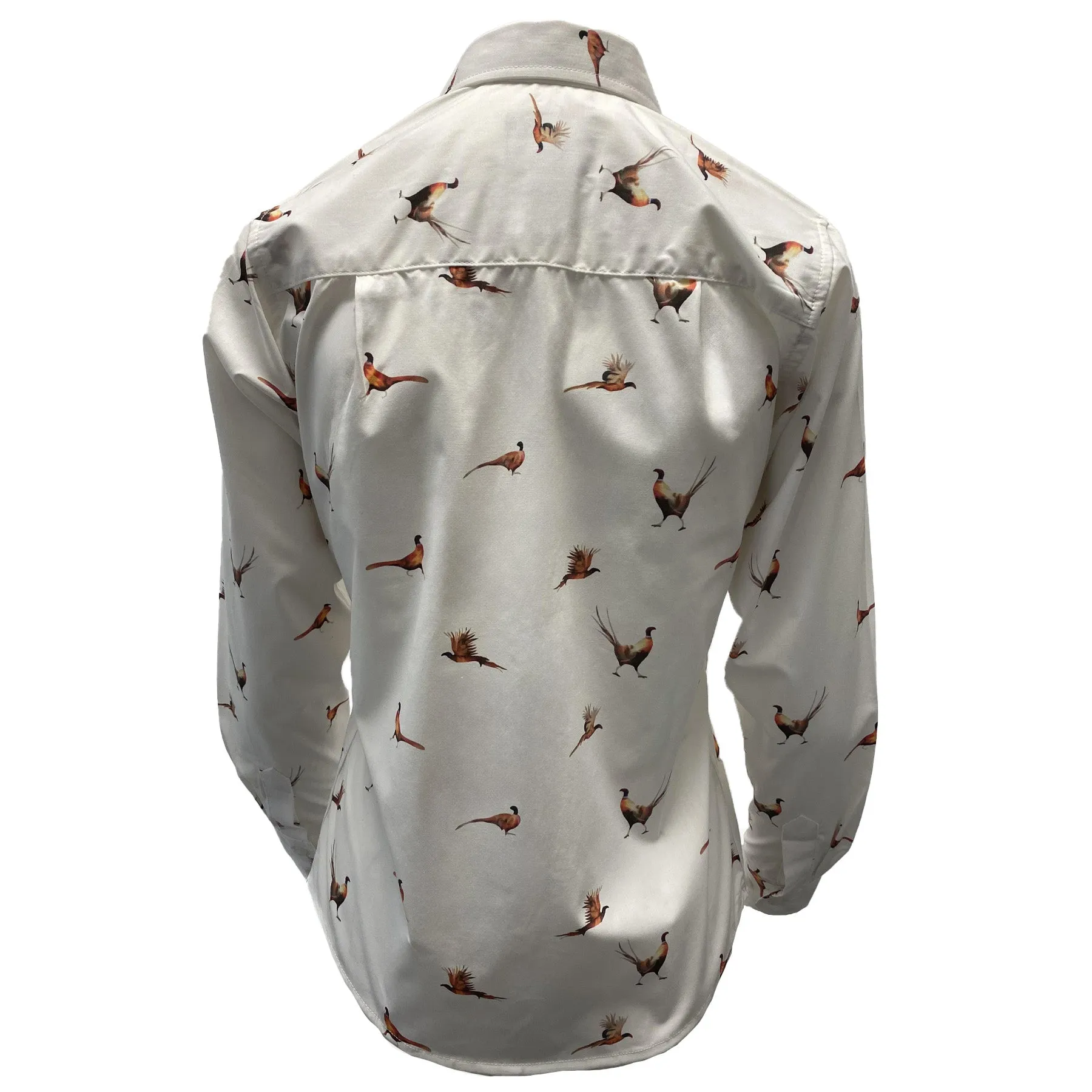 Hazy Blue Womens Long Sleeve Pheasant Shirt - Diana