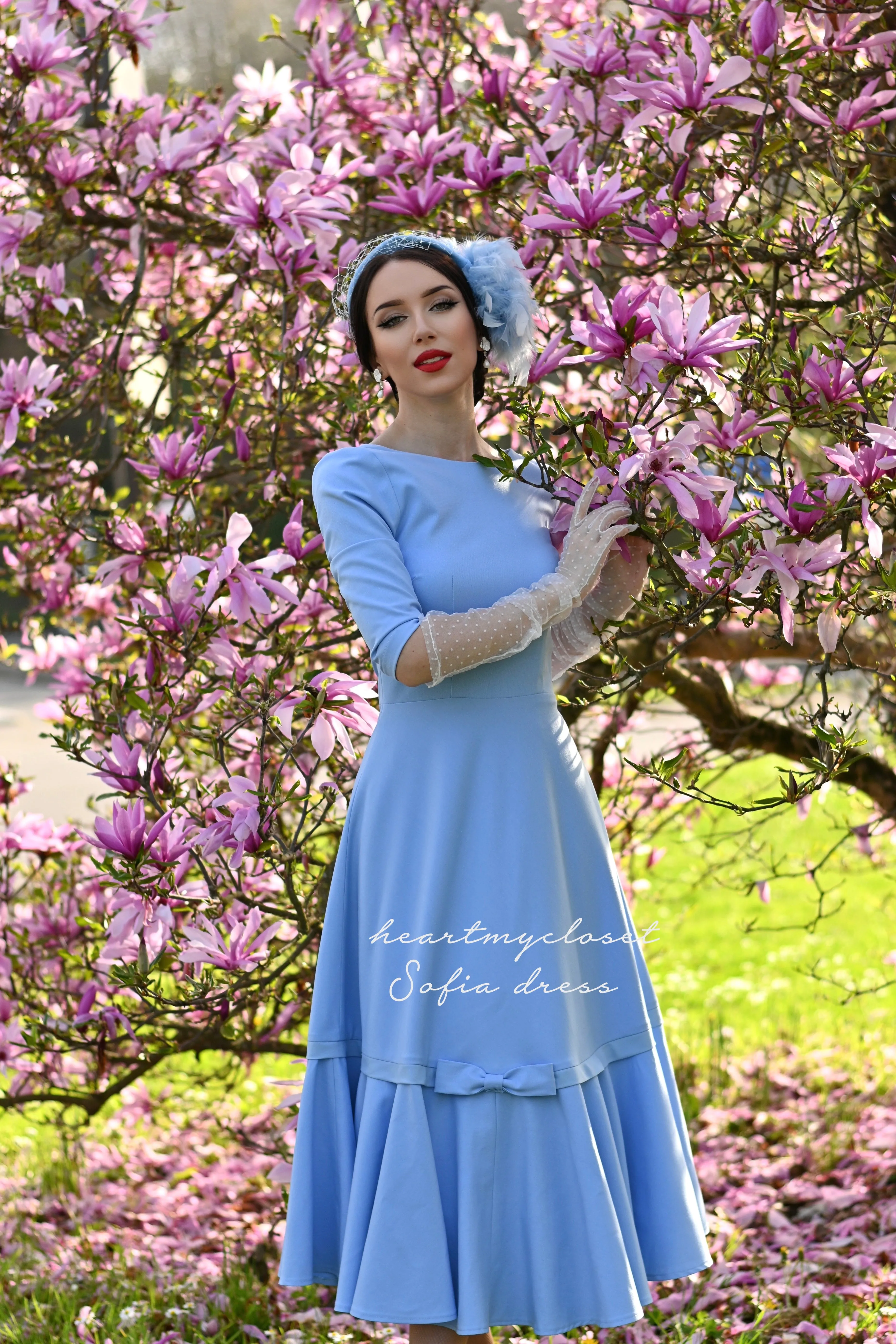 Sofia- retro style swing dress